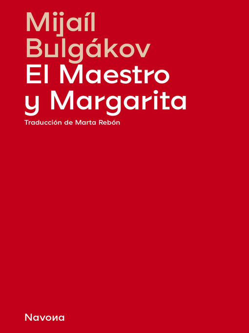 Title details for El Maestro y Margarita by Mijaíl Bulgákov - Available